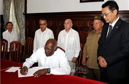 Lãnh đạo Cuba bày tỏ niềm tiếc thương Chủ tịch nước Trần Đại Quang
