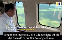 Video Tổng thống Indonesia thị sát địa điểm thiên đô