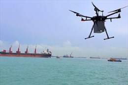 Singapore triển khai dịch vụ giao hàng ngoài khơi bằng drone