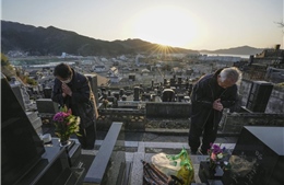 Hình ảnh Nhật Bản tưởng niệm 10 năm thảm họa kép động đất-sóng thần