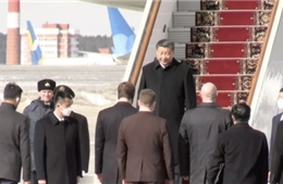 Chủ tịch Trung Quốc tới Moskva, nhấn mạnh quyết tâm cùng Nga bảo vệ trật tự thế giới