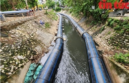 Sông Tô Lịch sắp đón nước từ hồ Tây và Nhà máy Yên Xá