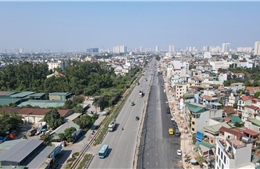 Hiện trạng Quốc lộ 1 đoạn Ngọc Hồi - Văn Điển được mở rộng 8 làn xe