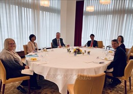 Đại sứ quán Việt Nam tại Thụy Sĩ thăm và làm việc với Tập đoàn dược phẩm Novartis