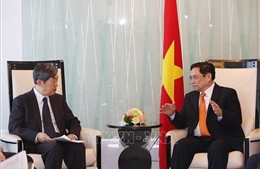 Thủ tướng Phạm Minh Chính tiếp Chủ tịch JICA Kitaoka Shinichi 