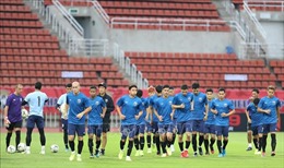Thái Lan luyện tập kỹ năng ghi bàn trước trận gặp Myanmar