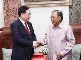 Chủ tịch Quốc hội Vương Đình Huệ thăm nguyên Tổng Bí thư, Chủ tịch nước Lào Bounnhang Vorachith