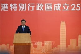 Chủ tịch Trung Quốc Tập Cận Bình đến khu hành chính đặc biệt Hong Kong