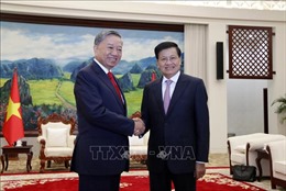 Lãnh đạo Lào đánh giá cao kết quả hợp tác giữa hai Bộ Công an Lào - Việt Nam