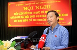 Phó Chủ tịch Quốc hội Nguyễn Khắc Định tiếp xúc cử tri tại Thái Bình