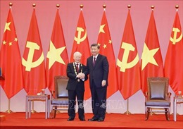 Lễ trao tặng Tổng Bí thư Nguyễn Phú Trọng Huân chương Hữu nghị của nước CHND Trung Hoa 