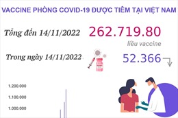 Hơn 262,719 triệu liều vaccine phòng COVID-19 đã được tiêm tại Việt Nam