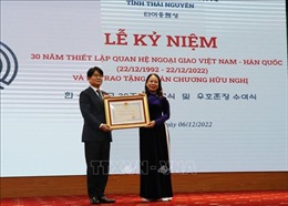 Thái Nguyên: Lễ kỷ niệm 30 năm thiết lập quan hệ ngoại giao Việt Nam - Hàn Quốc