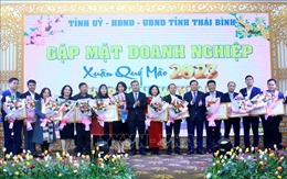 Cộng đồng doanh nghiệp tỉnh Thái Bình tặng 40.000 suất quà Tết cho đối tượng chính sách xã hội