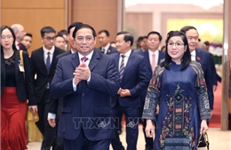 Thủ tướng Phạm Minh Chính và Phu nhân chiêu đãi Đoàn Ngoại giao nhân Tết Quý Mão 2023
