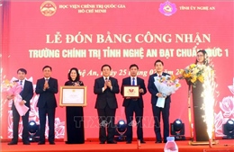 Trường Chính trị tỉnh Nghệ An đạt chuẩn mức độ 1 theo quy định của Ban Bí thư