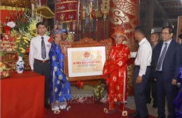 Đón nhận Bằng xếp hạng di tích quốc gia đặc biệt cụm đình Hương Canh