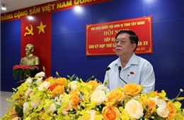 Trưởng Ban Tuyên giáo Trung ương tiếp xúc cử tri tại Tây Ninh