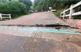 Điện Biên: Đưa cầu tạm trên Quốc lộ 4H vào khai thác
