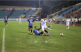 Câu lạc bộ Thép Xanh Nam Định thắng CLB Thành phố Hồ Chí Minh 2 - 1