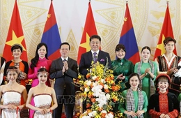 Chủ tịch nước chủ trì tiệc chiêu đãi chào mừng Tổng thống Mông Cổ