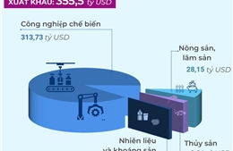 Cơ cấu hàng hóa xuất nhập khẩu của Việt Nam năm 2023