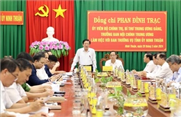 Trưởng Ban Nội chính Trung ương làm việc tại tỉnh Ninh Thuận