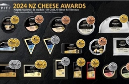 New Zealand trao giải cho những loại phô mai nội địa ngon nhất