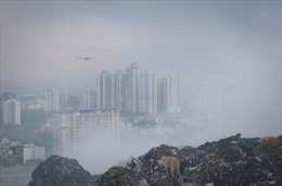 Thủ đô của Ấn Độ &#39;nghẹt thở&#39; do khói độc từ núi rác cháy