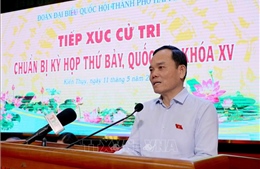 Phó Thủ tướng Trần Lưu Quang tiếp xúc cử tri tại Hải Phòng