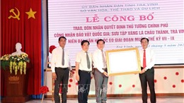 Trà Vinh: Công bố Bảo vật quốc gia Bộ sưu tập Vàng lá Châu Thành