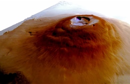Phát hiện bất ngờ về hiện tượng sương giá trên đỉnh núi lửa của Sao Hỏa