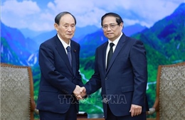 Thủ tướng Chính phủ Phạm Minh Chính tiếp Đặc phái viên của Thủ tướng Nhật Bản, nguyên Thủ tướng Nhật Bản Yoshihide Suga