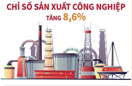 8 tháng năm 2024: Chỉ số sản xuất công nghiệp tăng 8,6%