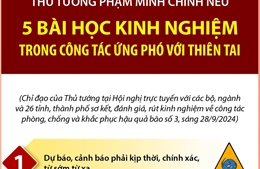 Thủ tướng nêu 5 bài học kinh nghiệm trong công tác ứng phó với thiên tai