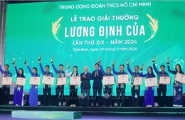 36 nhà nông trẻ xuất sắc nhận Giải thưởng Lương Định Của lần thứ XIX