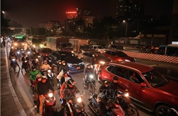 Hà Nội: Lượng phương tiện tăng cao tại các cửa ngõ
