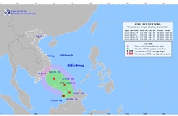 Thời tiết đêm 21/12: Áp thấp nhiệt đới giật cấp 8 trên Biển Đông