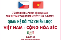 Điện mừng kỷ niệm 75 năm Ngày thiết lập quan hệ ngoại giao giữa Việt Nam với Cộng hòa Séc và Cộng hòa Slovakia