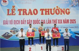 Bình Phước giành Nhất toàn đoàn Giải vô địch đẩy gậy quốc gia 