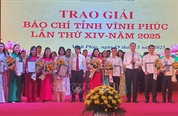 Vĩnh Phúc: Hàng chục tác phẩm báo chí xuất sắc được vinh danh