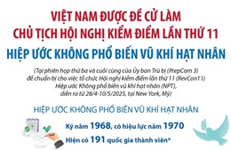 Việt Nam được đề cử làm Chủ tịch Hội nghị kiểm điểm lần thứ 11 Hiệp ước Không phổ biến vũ khí hạt nhân