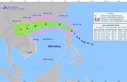 Bão di chuyển theo hướng Tây Bắc, sức gió vùng gần tâm bão mạnh cấp 8-9, giật cấp 11