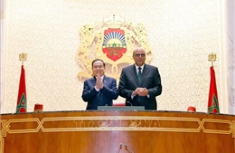 Chủ tịch Quốc hội Trần Thanh Mẫn hội đàm với Chủ tịch Thượng viện Maroc Mohamed Ould Errachid