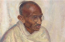 Đấu giá bức chân dung hiếm về anh hùng dân tộc Ấn Độ Mahatma Gandhi 