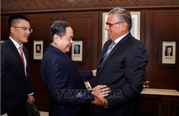 Chủ tịch Quốc hội Trần Thanh Mẫn hội kiến Thủ tướng Maroc Aziz Akhannouch