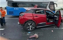 Tai nạn trên cao tốc Hà Nội – Hải Phòng khiến 4 người bị thương 