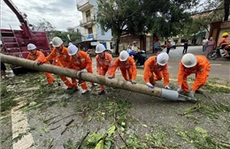 Ảnh hưởng bão số 10: Hơn 2,67 triệu khách hàng có điện trở lại