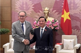 Phó Chủ tịch Quốc hội Nguyễn Khắc Định tiếp Đoàn Nhóm Nghị sĩ hữu nghị Pháp - Việt Nam