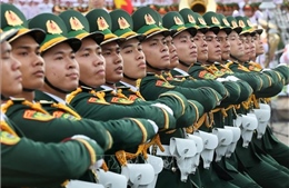 Đội hình diễu binh hùng tráng trên Quảng trường Ba Đình lịch sử